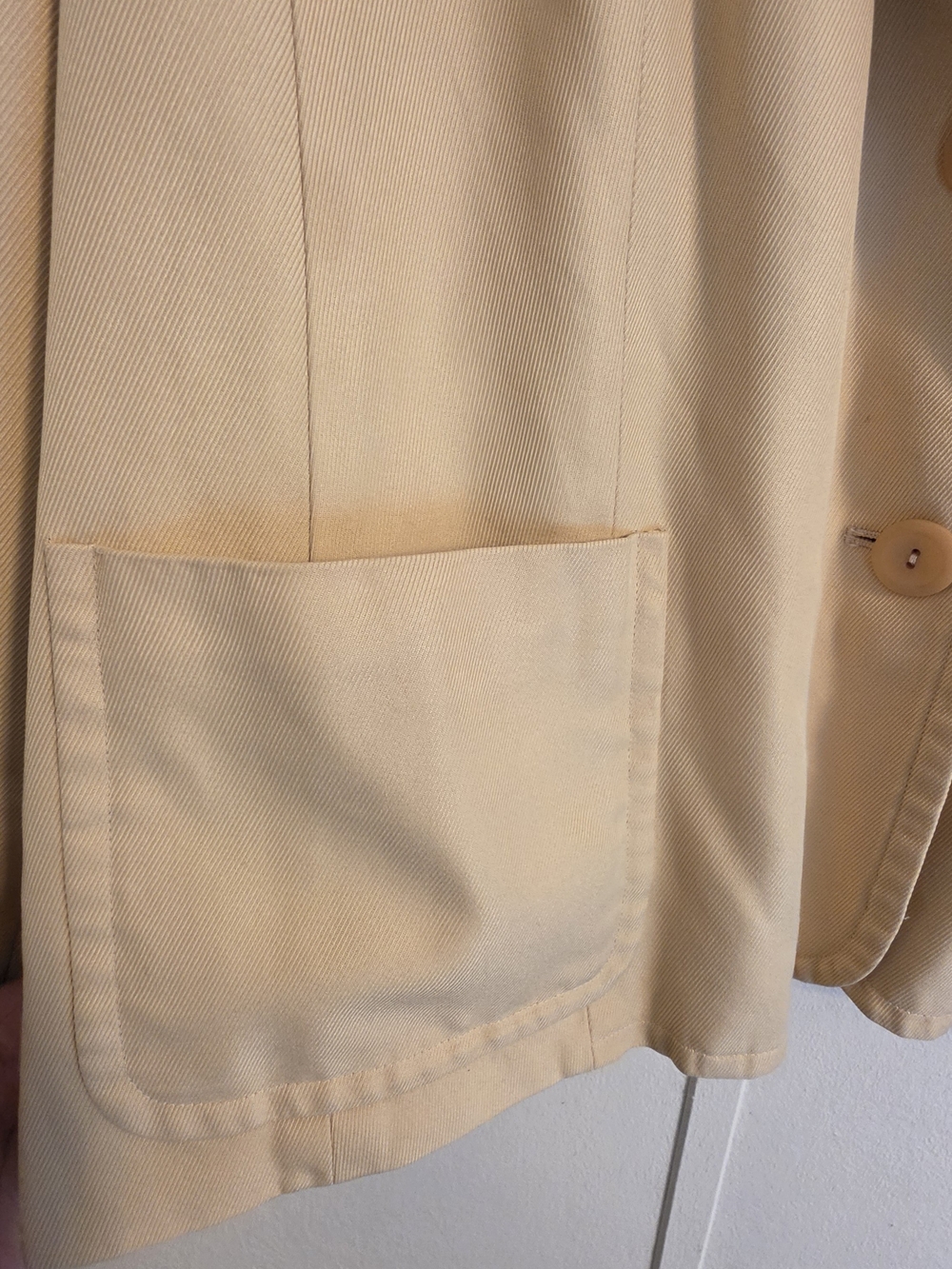 Talbots Cream Single-Button Blazer Jacket - Picture 5 of 7